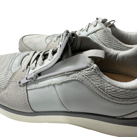 VIONIC ATHENA GREY SIDE ZIP SNEAKERS SIZE 10 - Picture 7 of 11